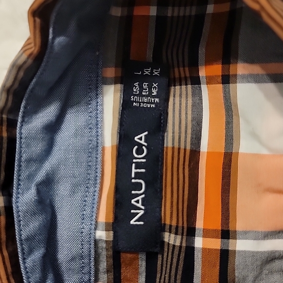Nautica Plaid Button Down Shirt - Picture 2 of 4